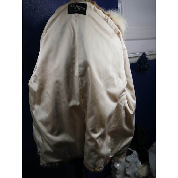 Stunning Heavily Spotted Bobcat Lynx & Fox Hooded Fur Coat Jacket - Picture 6 of 6